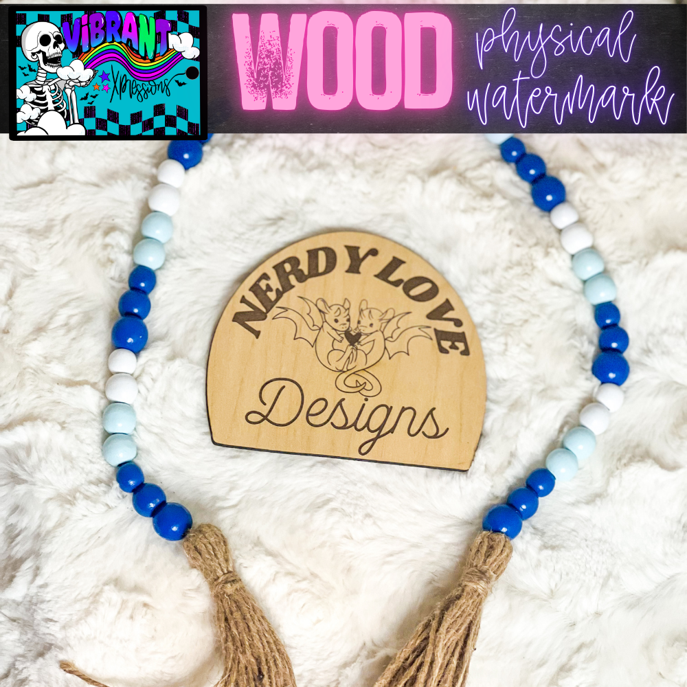 Laser Cut Wood Physical Watermarks