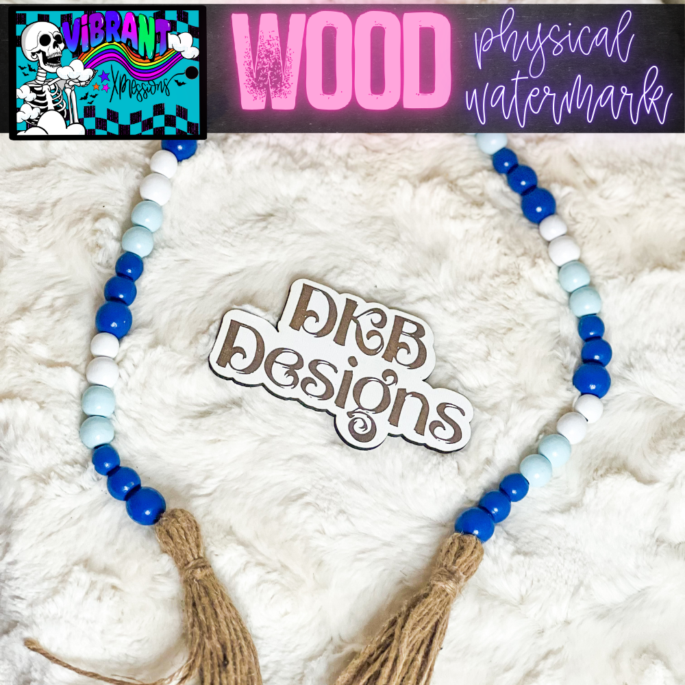 Laser Cut Wood Physical Watermarks