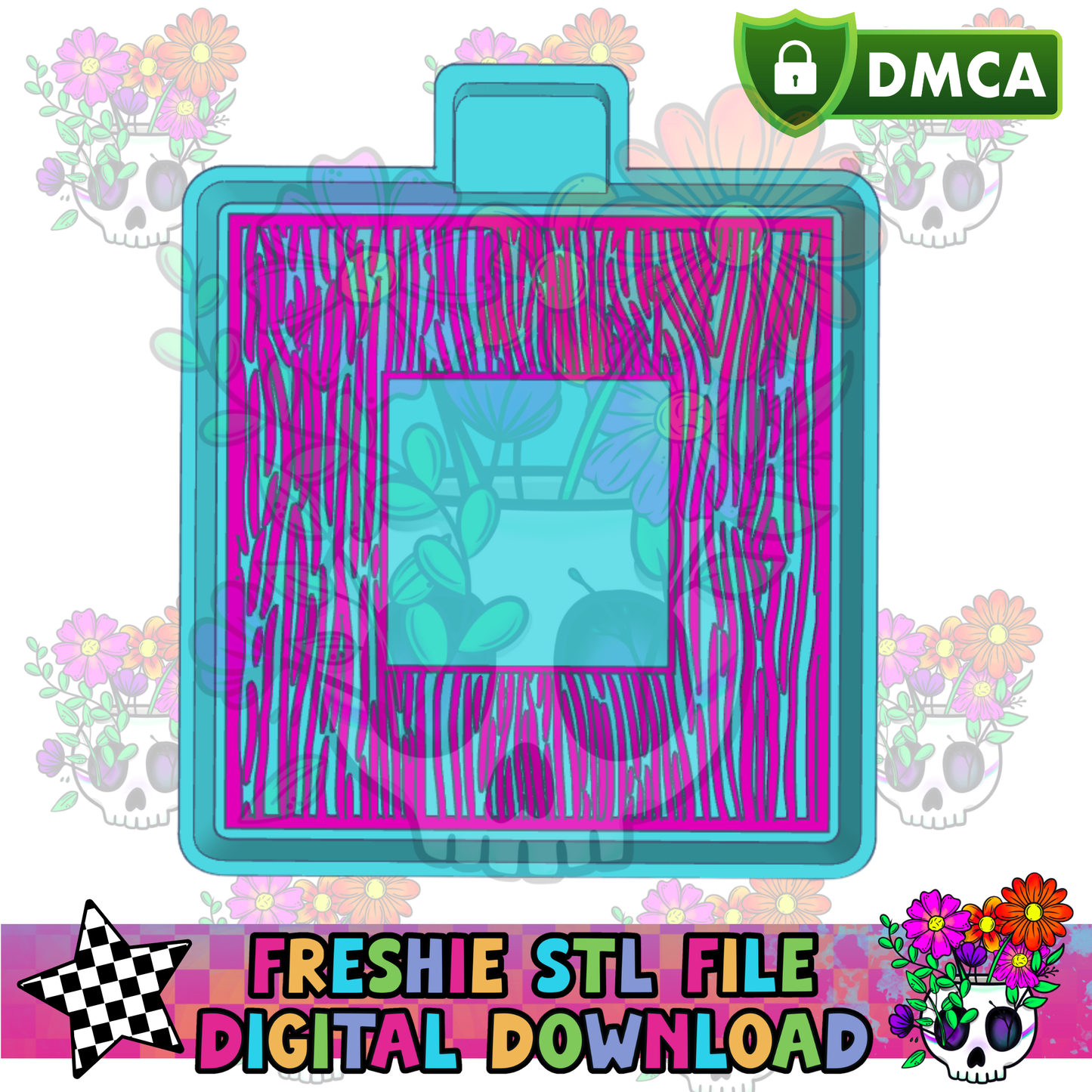 Wood Grain Frame Housing Mold Maker STL File