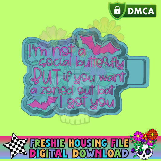 Zoned out Bat Mold Maker STL File