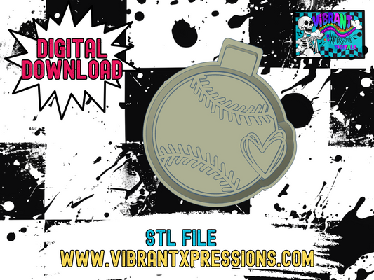 Baseball/Softball Heart Mold Maker STL File