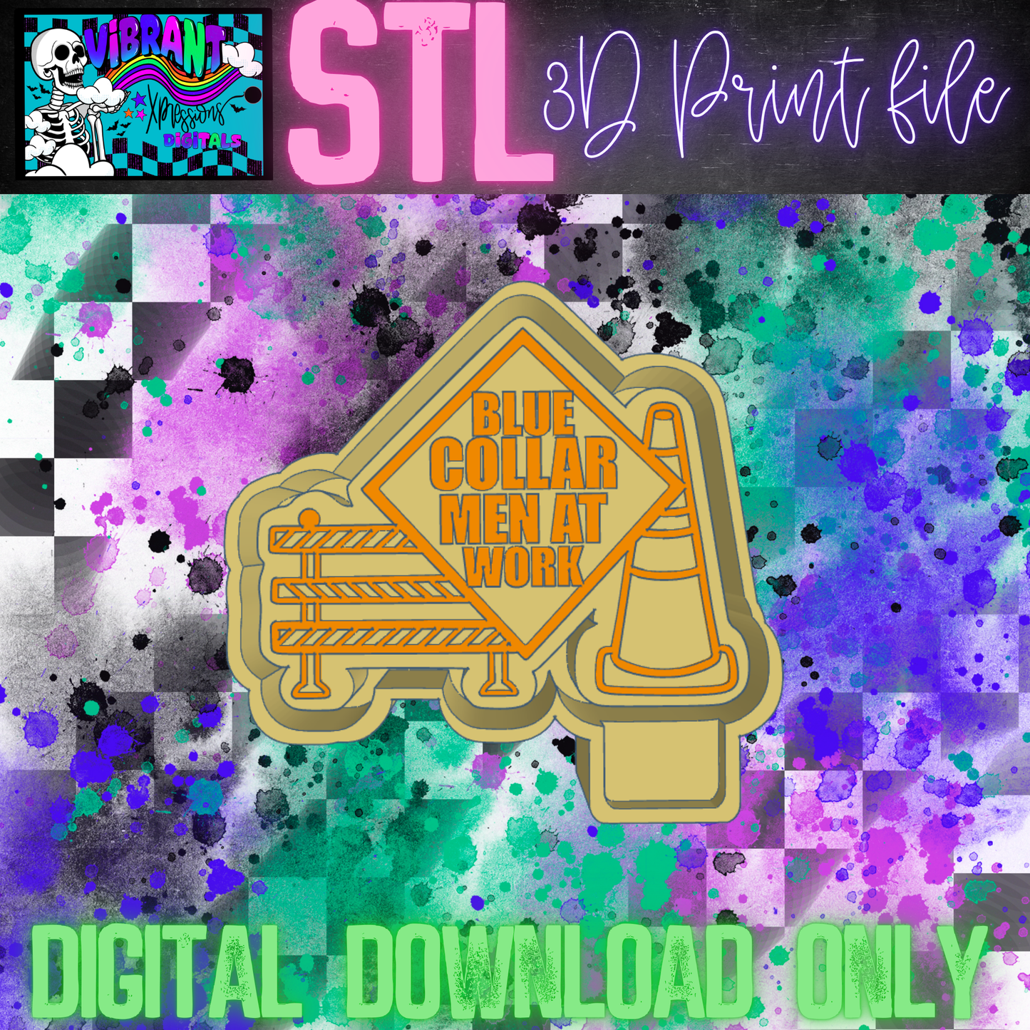 Blue Collar Men Mold Maker STL File