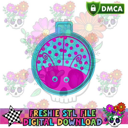 Circular Ladybug Mold Maker STL File