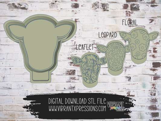 Cow Insert Mold (+3 Inserts) Mold Maker STL File