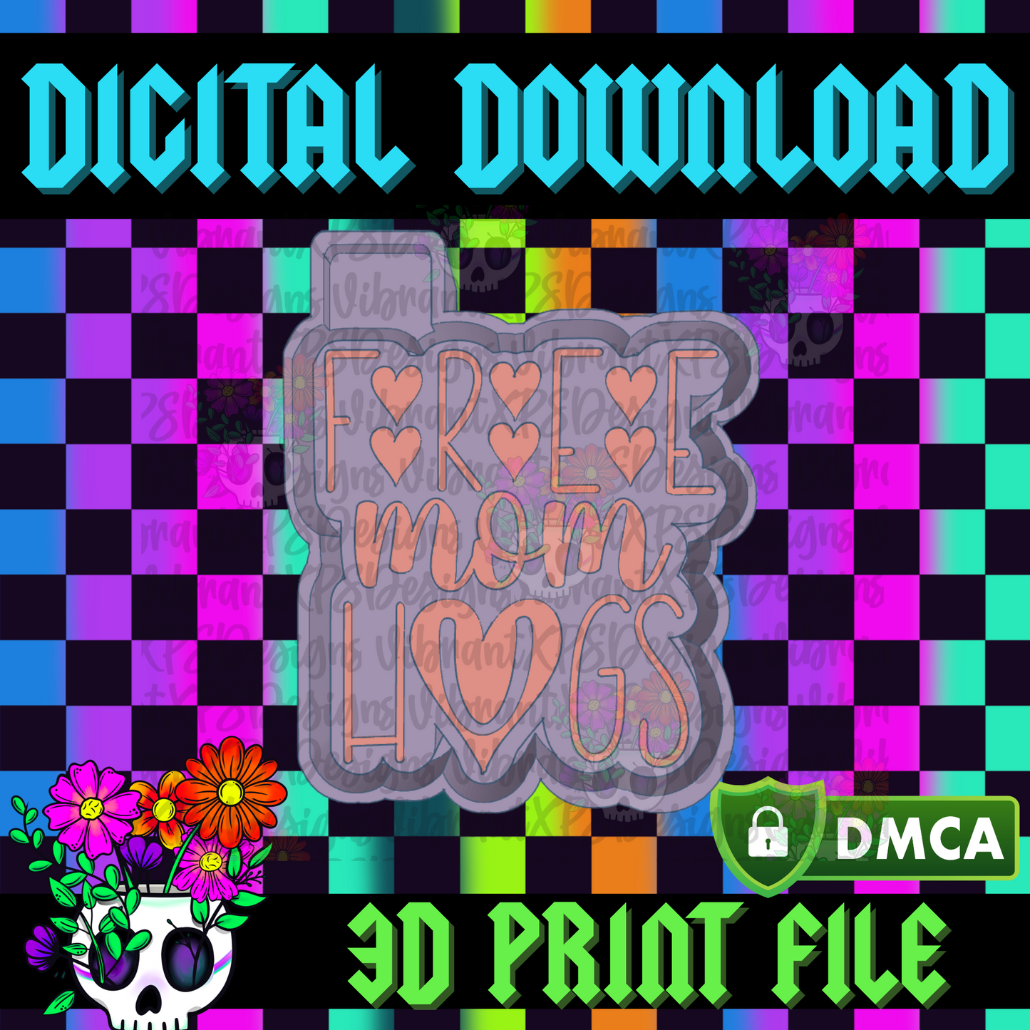 Free Mom Hugs Mold Maker STL File