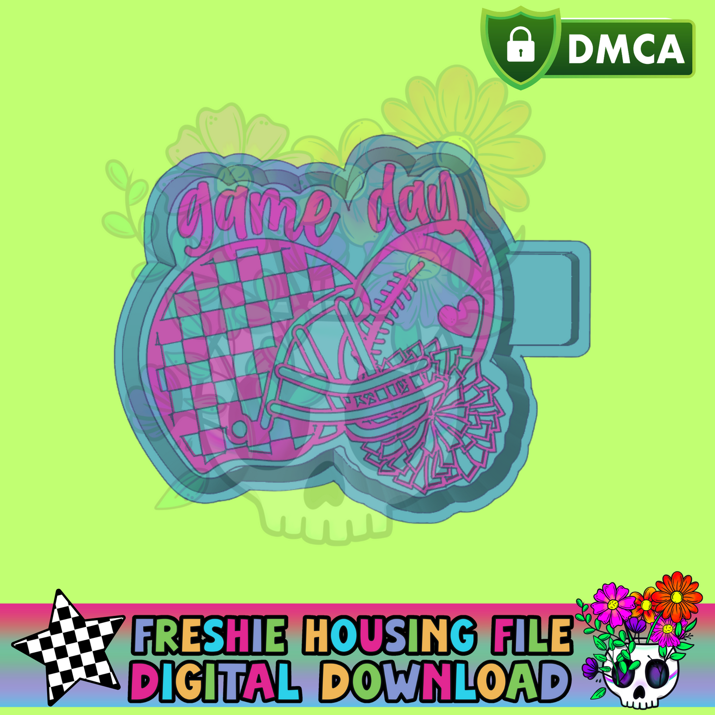 Pom Pom Game Day Mold Maker STL File