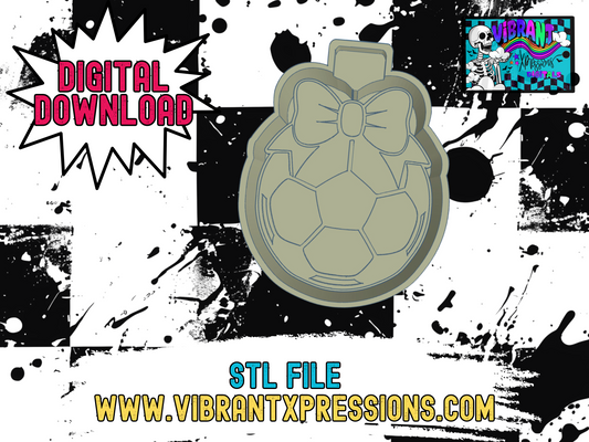 Soccer with Bow Mold Maker STL File