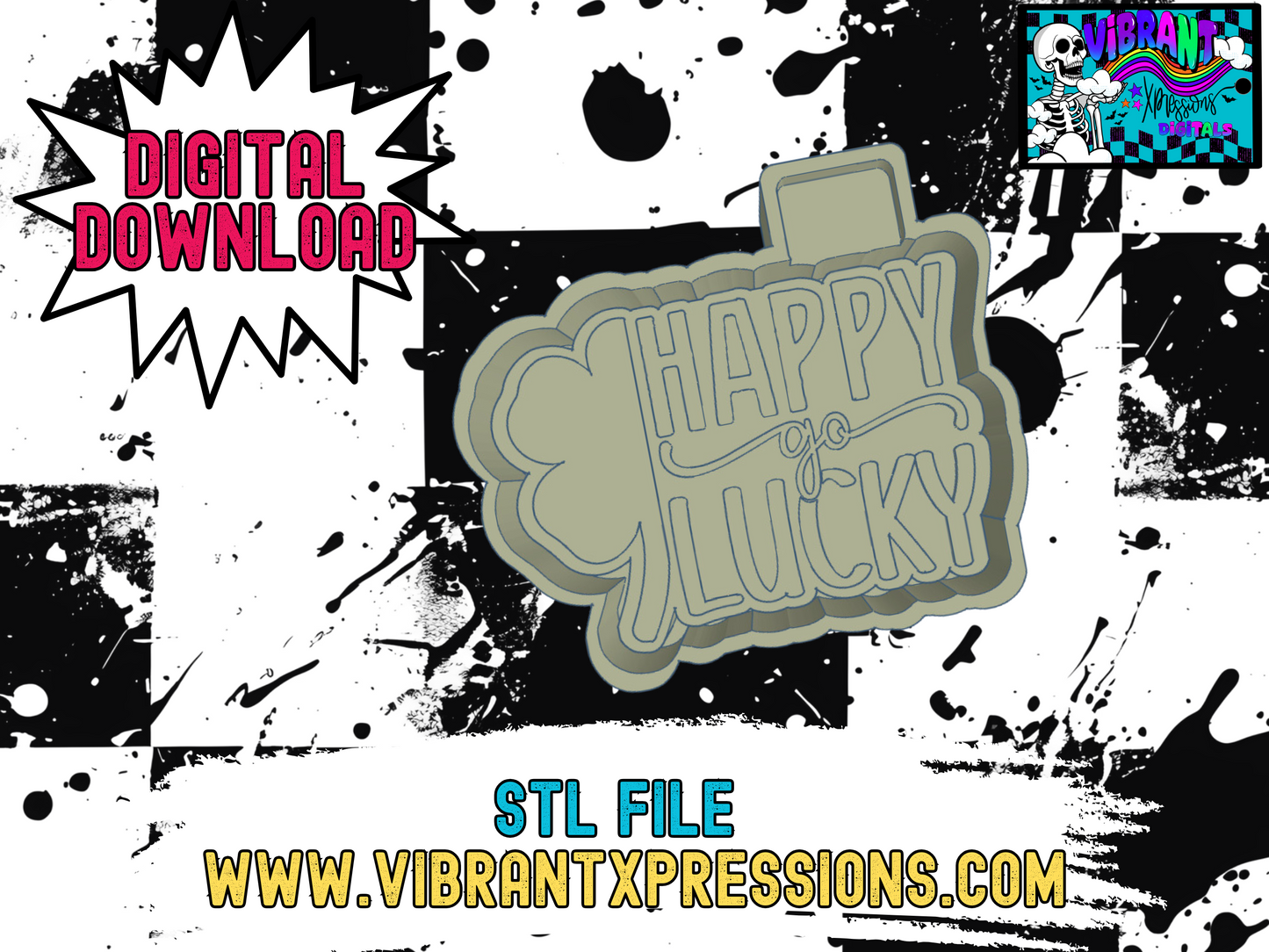 Happy Go Lucky Mold Maker STL File