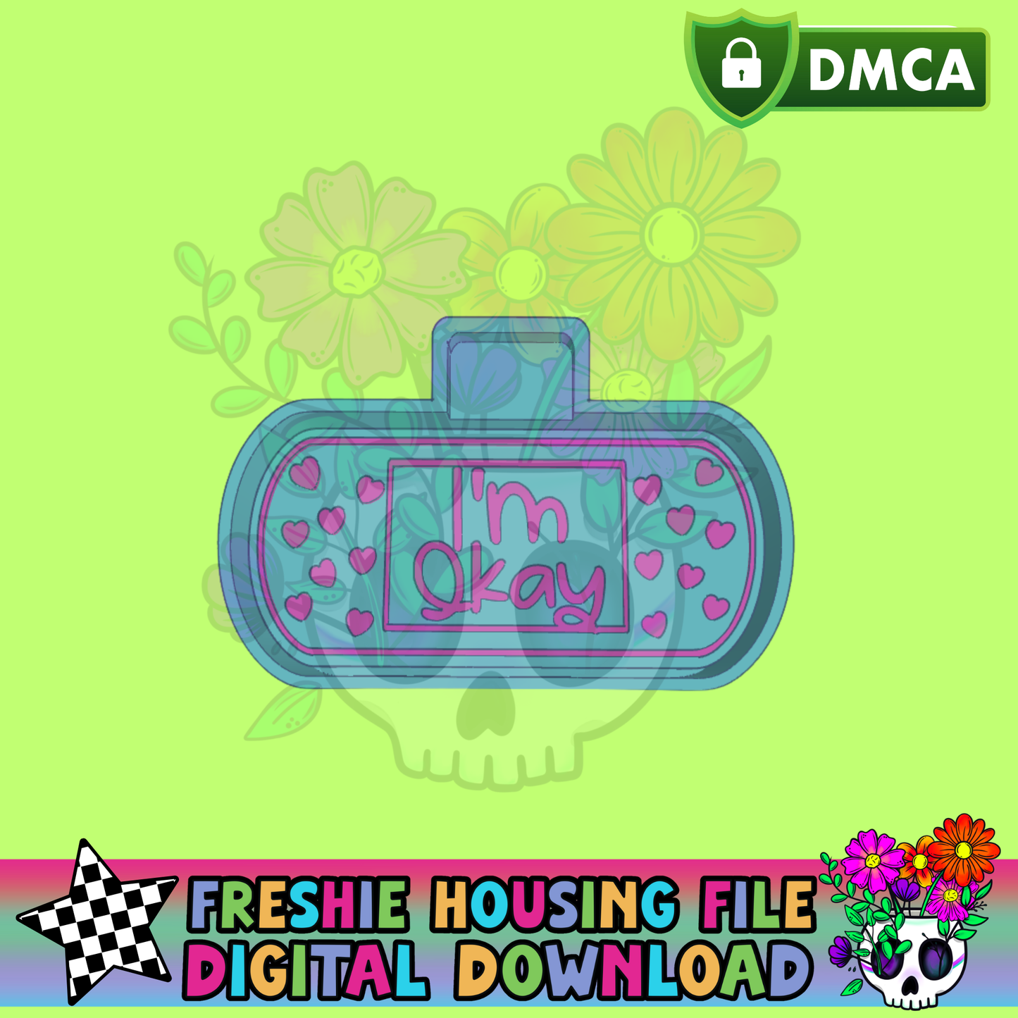 I'm Okay Band aid Mold Maker STL File