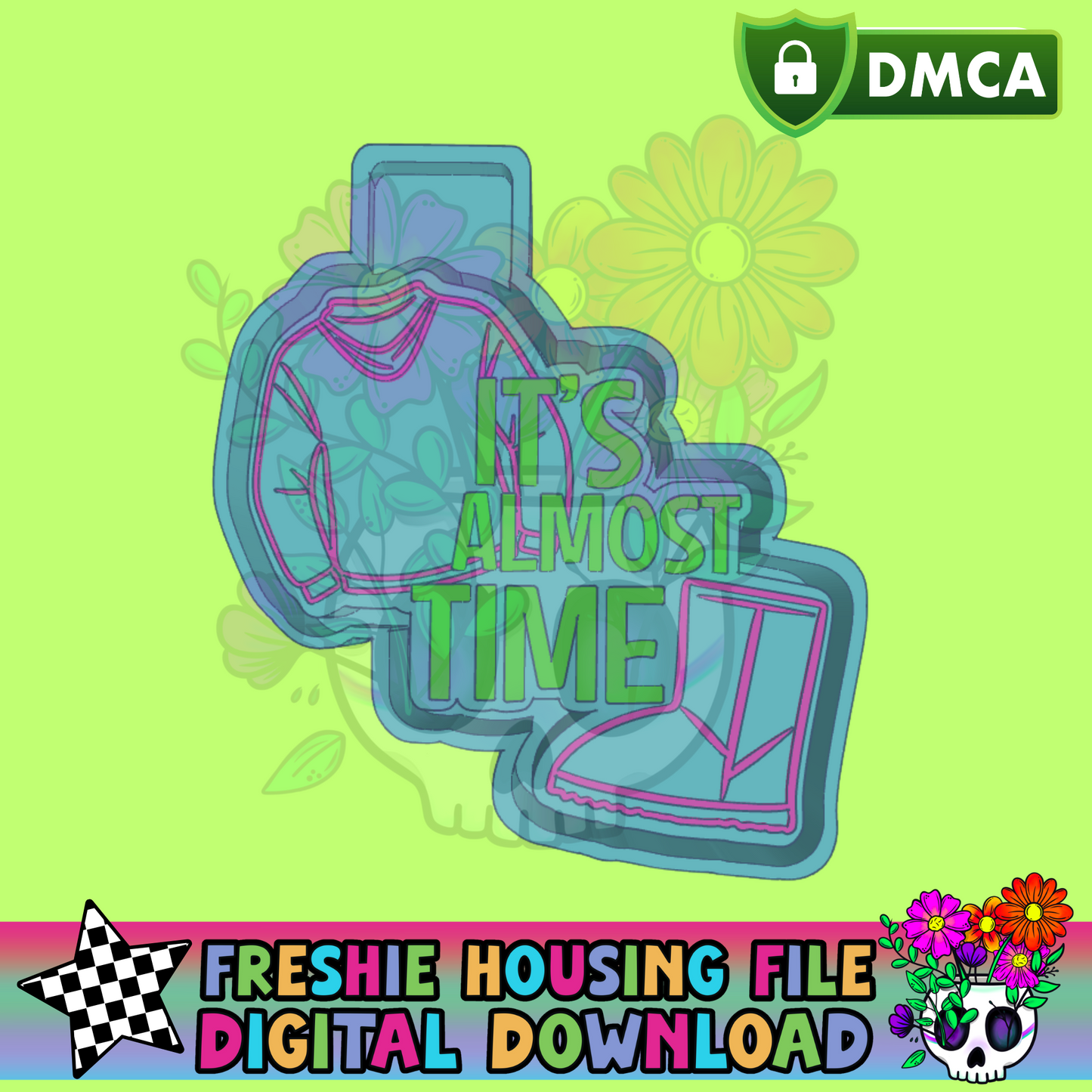 It's Almost Time Mold Maker STL File