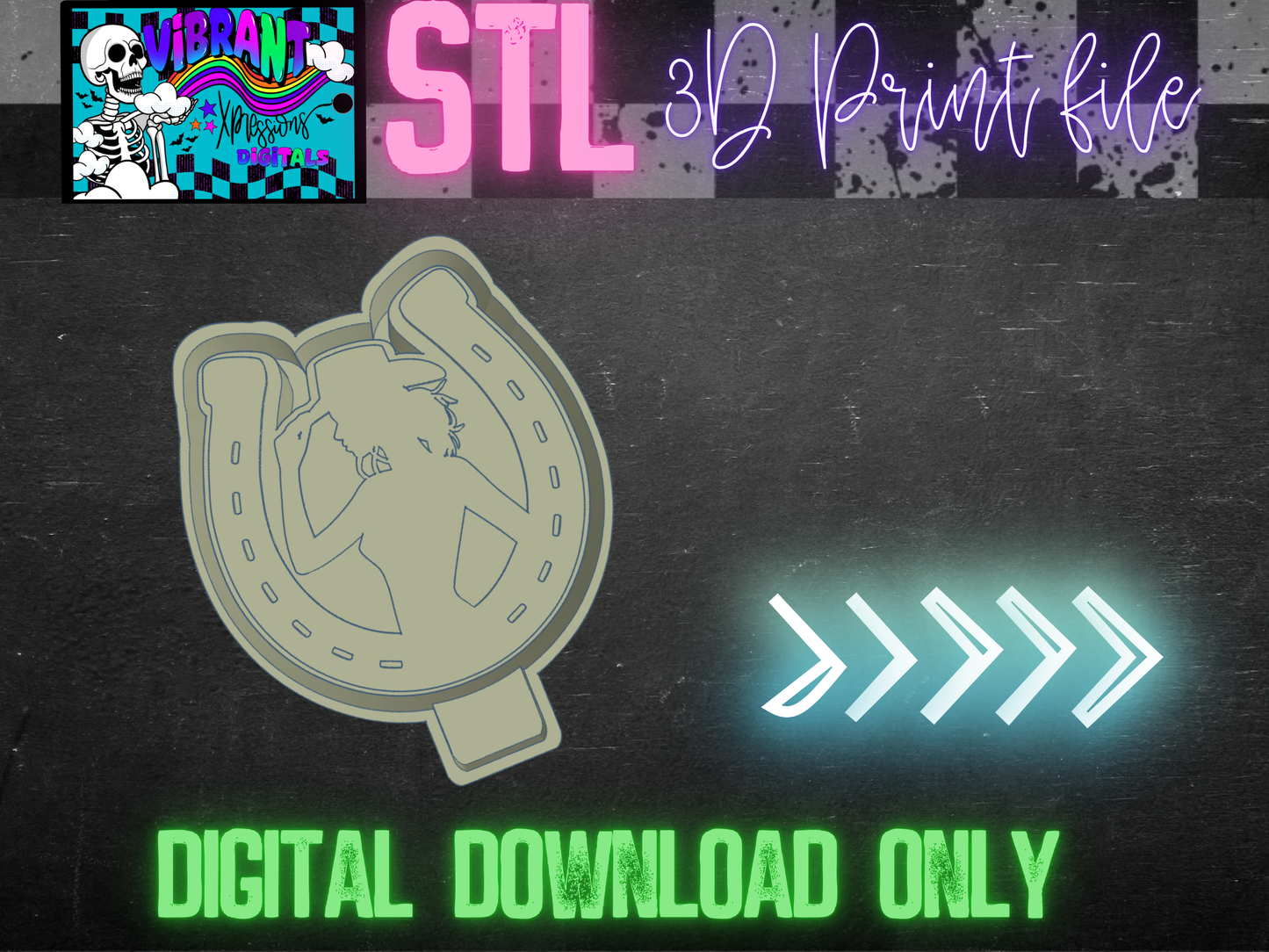 Female Rider Mold Maker STL File