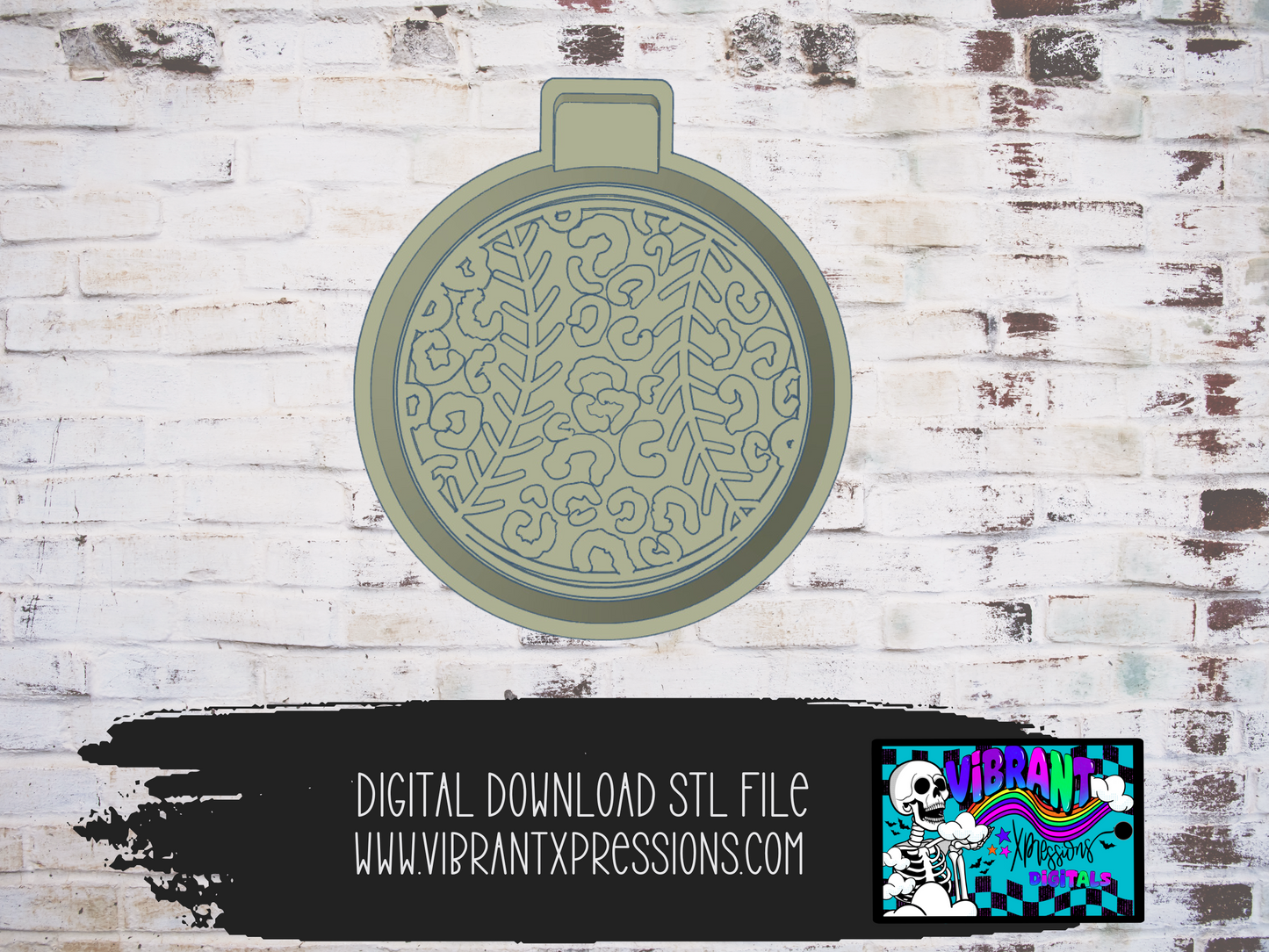 Leopard Baseball Mold Maker STL File