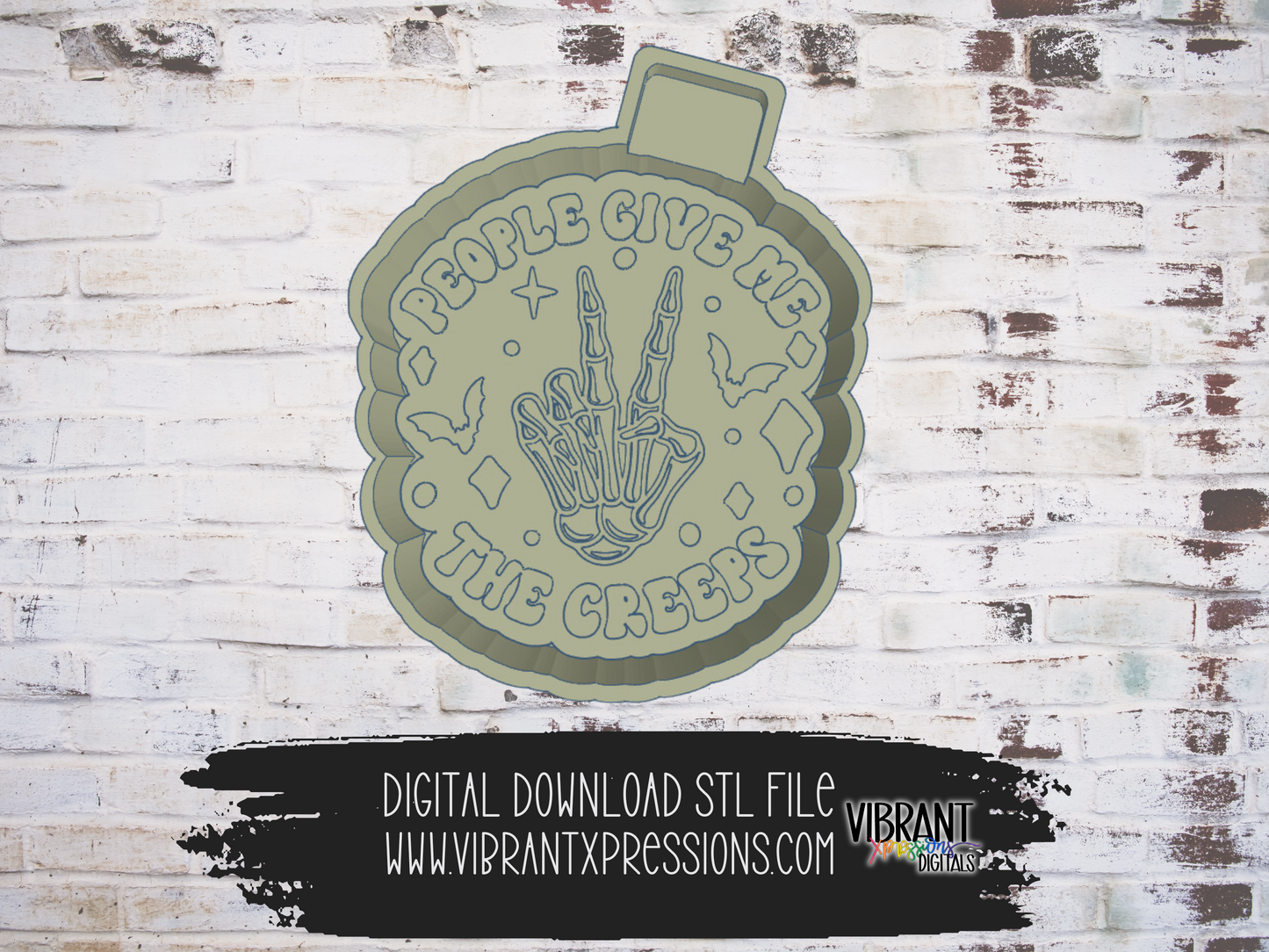 "People Give Me The Creeps" Mold Maker STL File