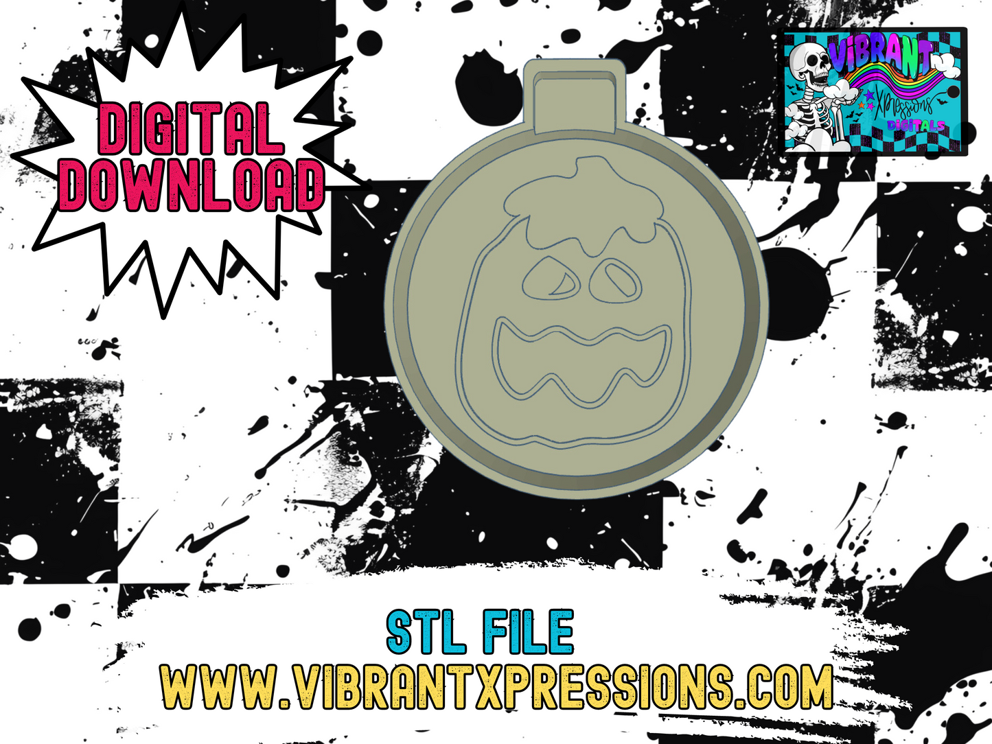 Pumpkin Holiday Cookie Mold Maker STL File