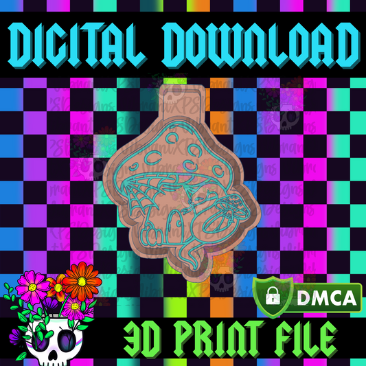 Cottagecore Mushroon House Mold Maker STL File