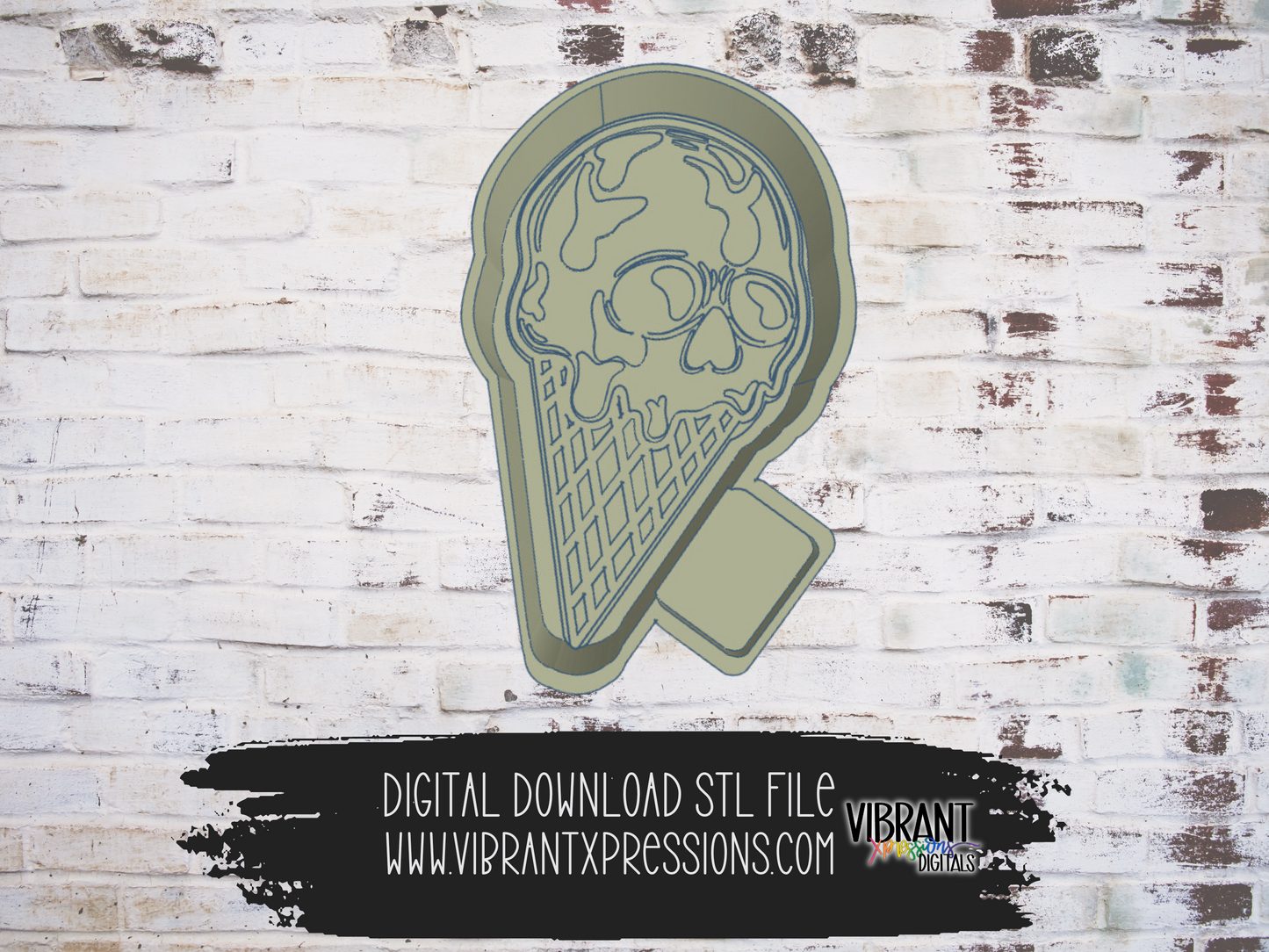 Skull Cone Mold Maker STL File