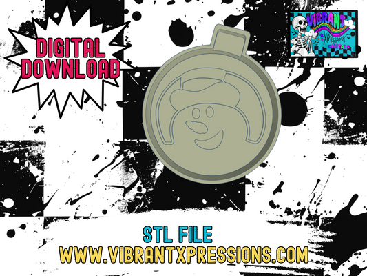 Snowman Holiday Cookie Mold Maker STL File