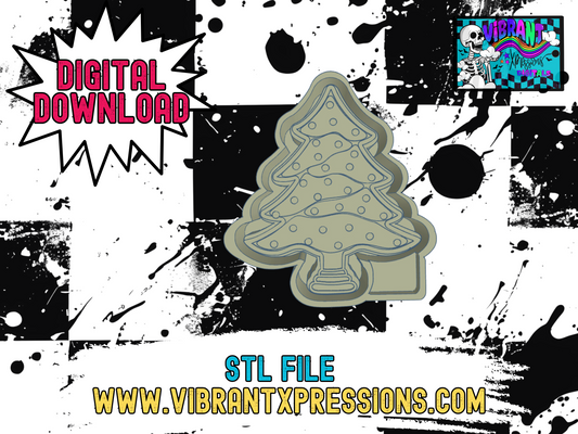 Cookie Christmas Tree Housing Mold Maker STL File