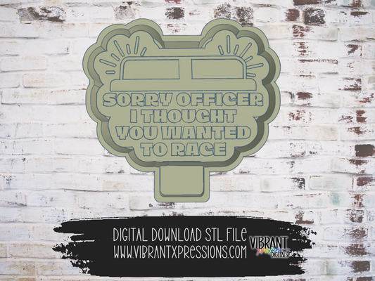 Sorry Officer Mold Maker STL File
