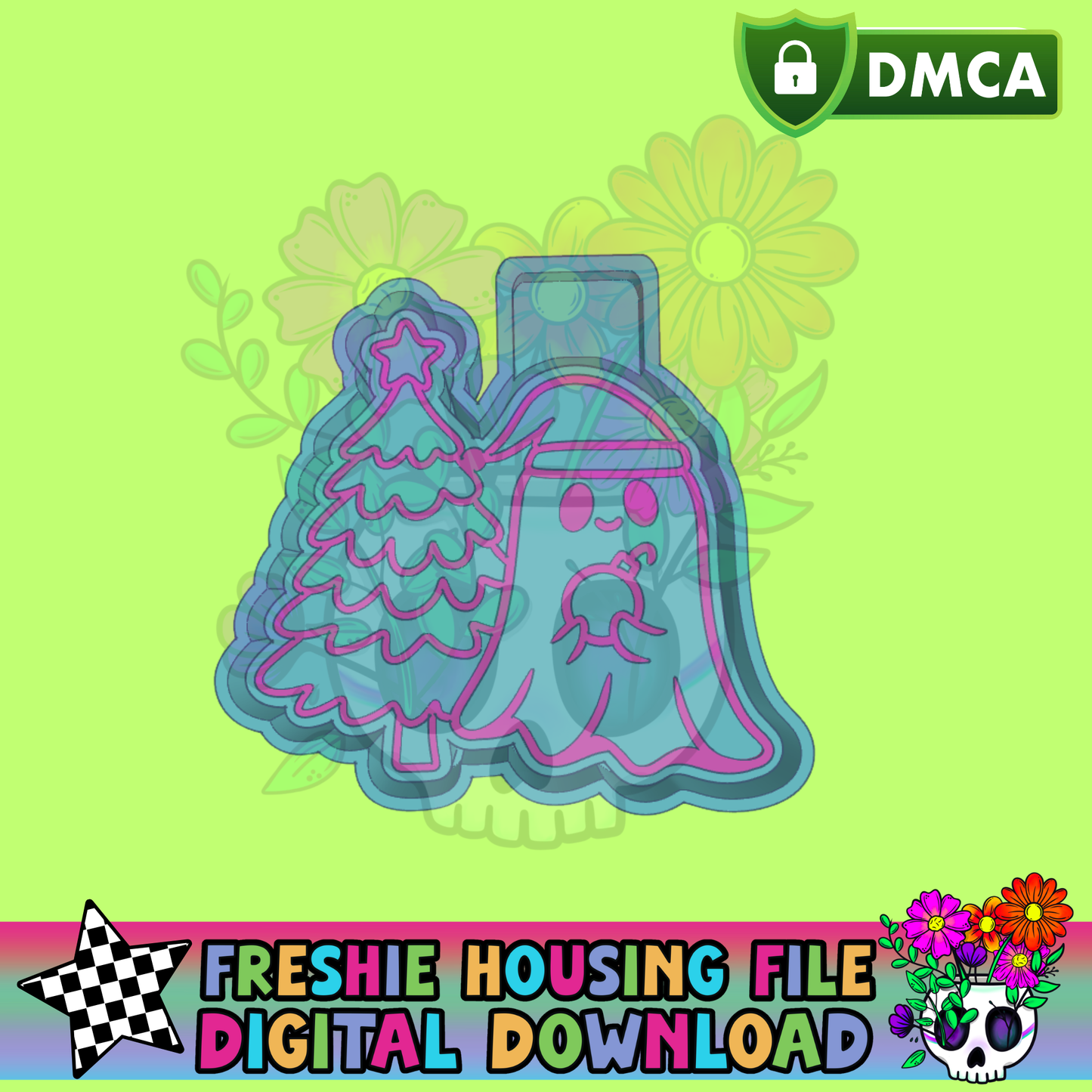 Ghosting Christmas Mold Maker STL File