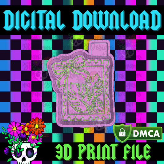 Monstera Stamp Mold Maker STL File